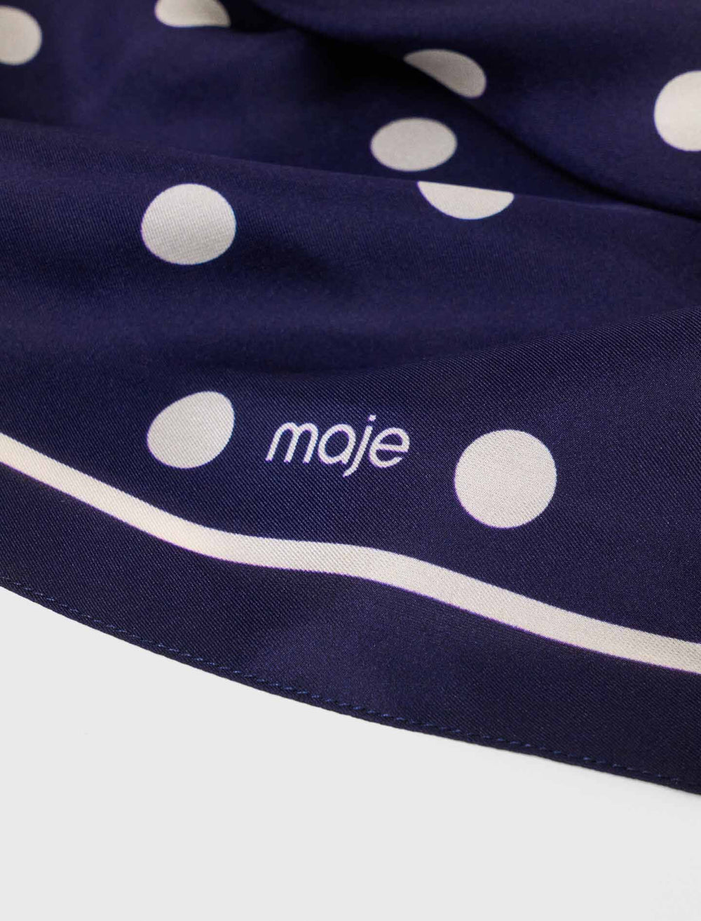 Maje Online / Silk polka dot bandana