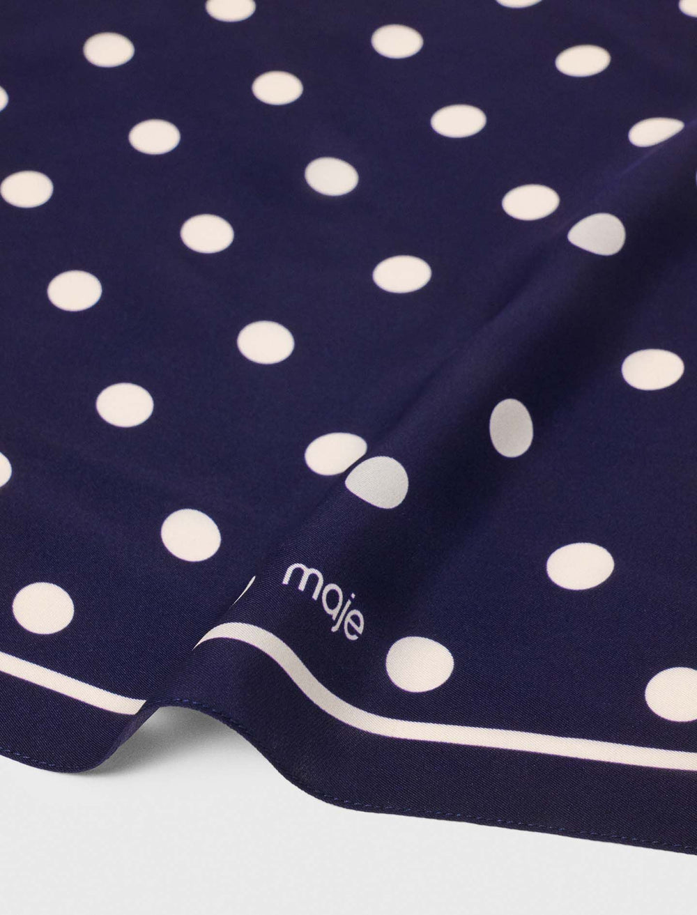 Maje Online / Silk polka dot bandana