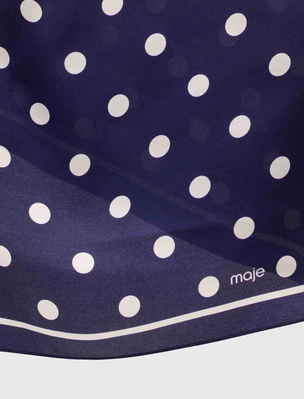 Maje Online / Silk polka dot bandana