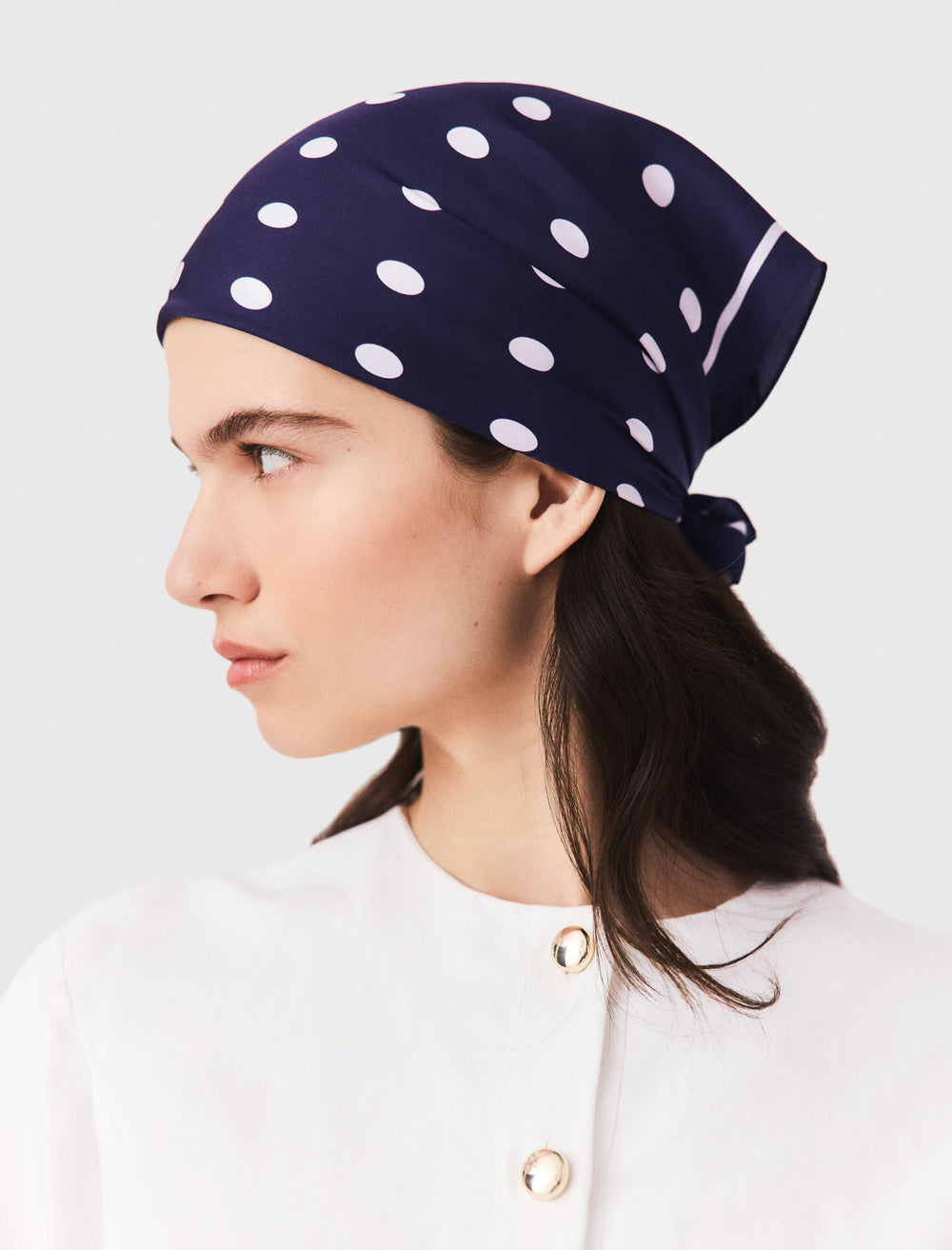Maje Online / Silk polka dot bandana