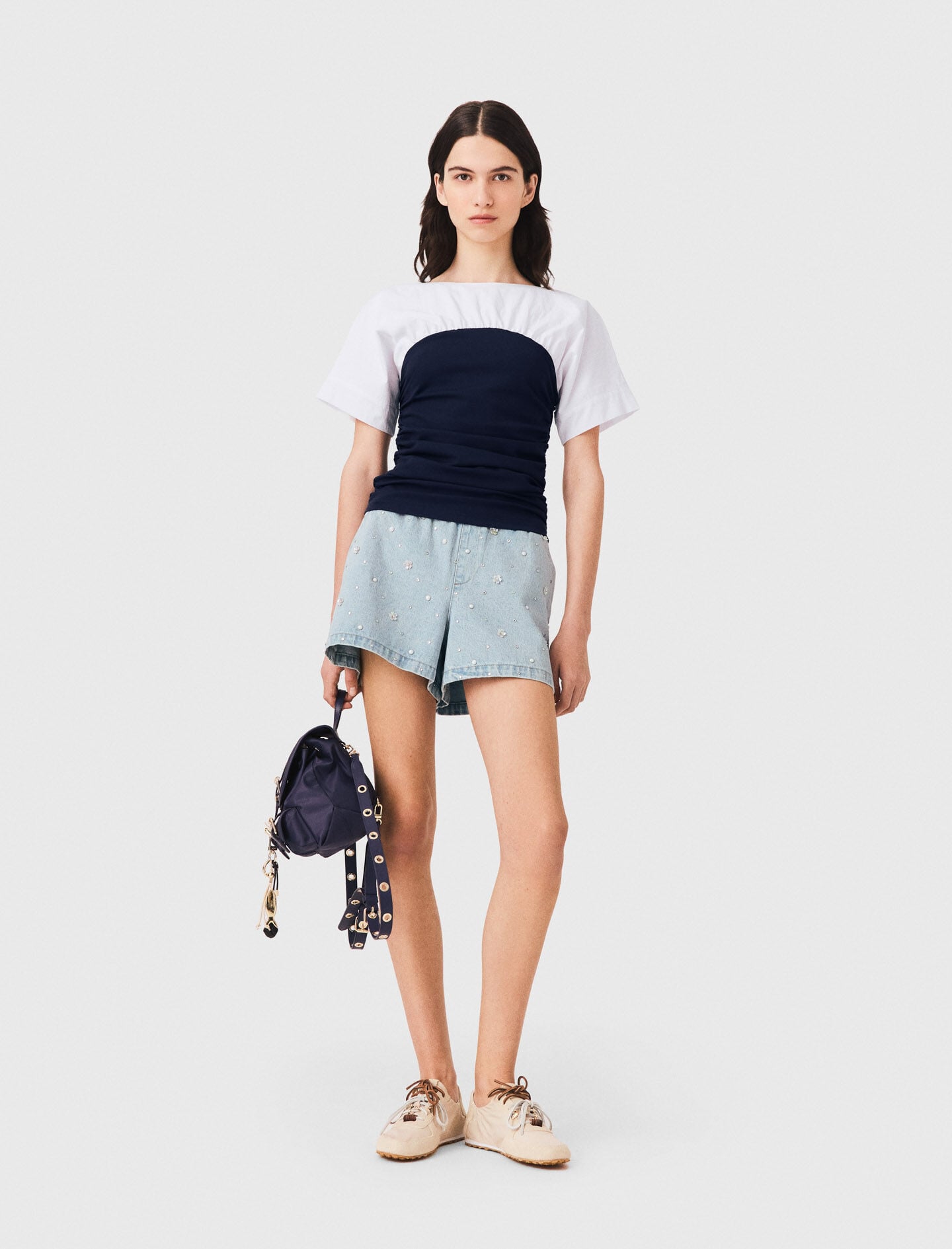 Maje Shop / Pleated jersey top