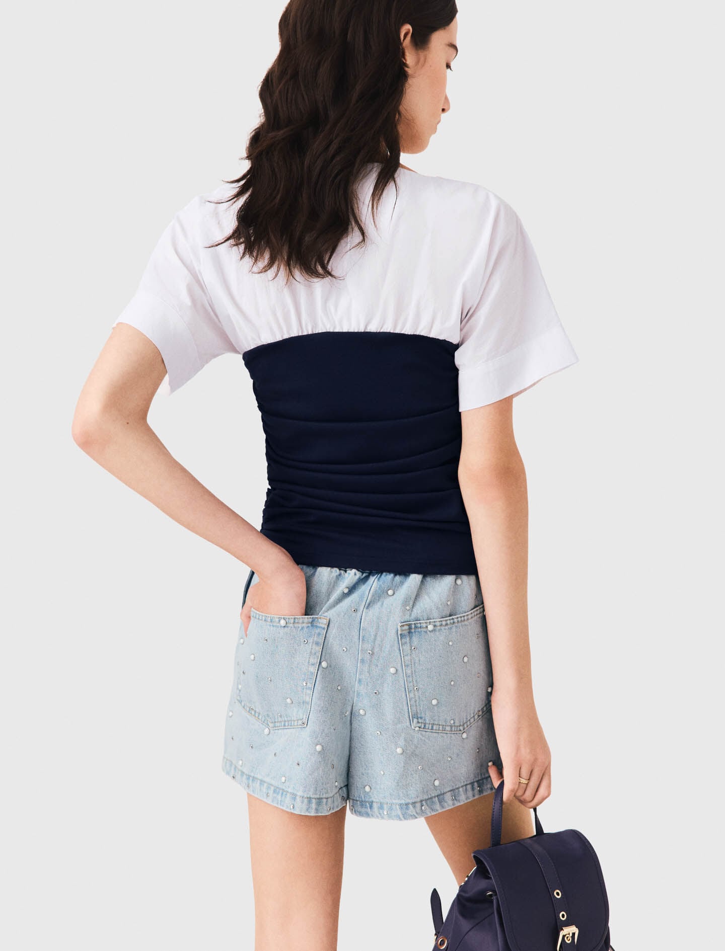 Maje Shop / Pleated jersey top