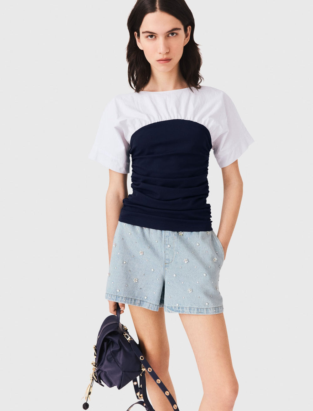 Maje Shop / Pleated jersey top