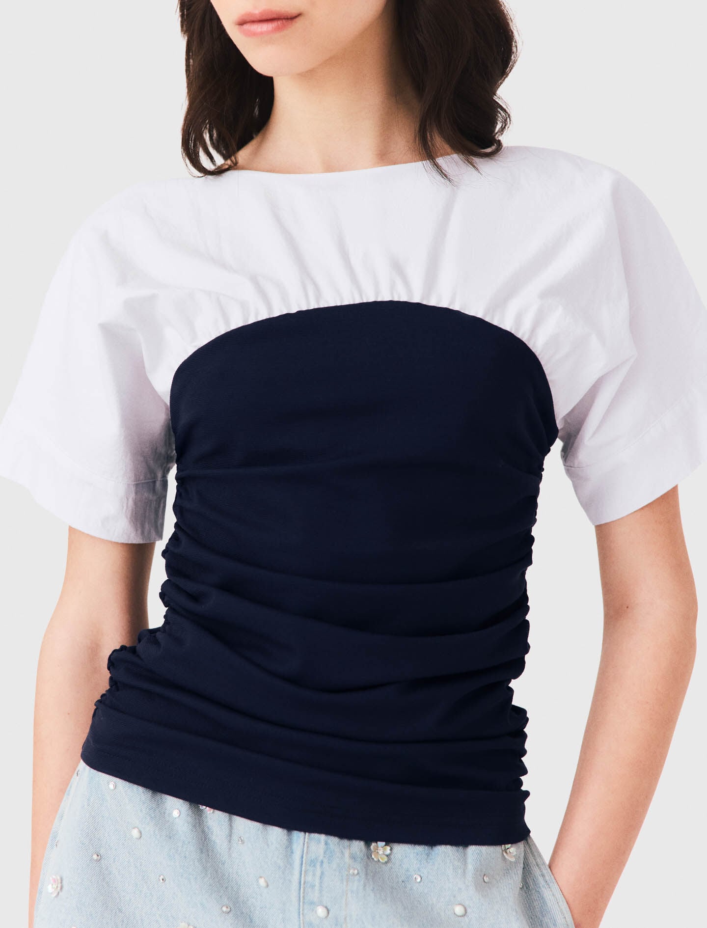 Maje Shop / Pleated jersey top