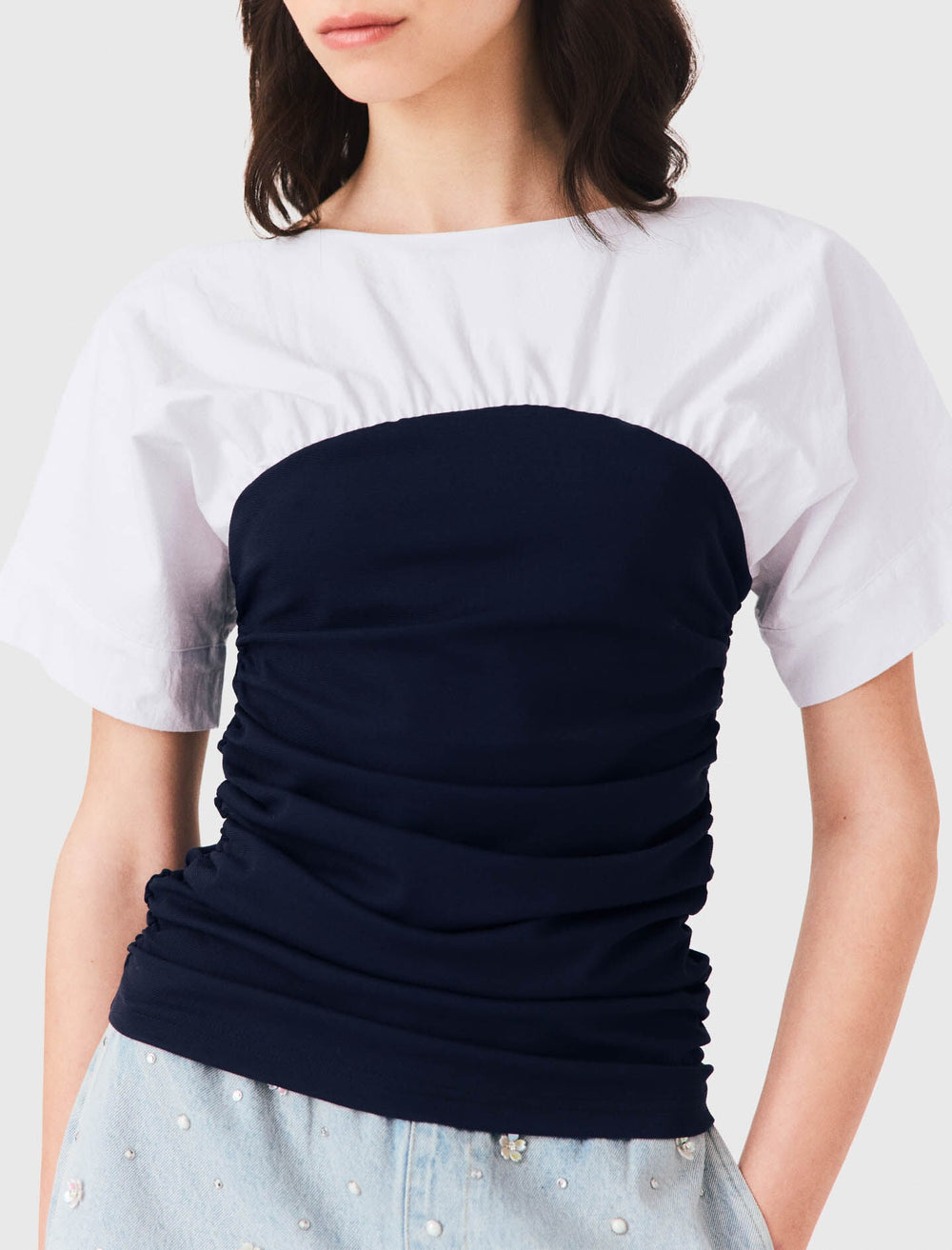 Maje Shop / Pleated jersey top