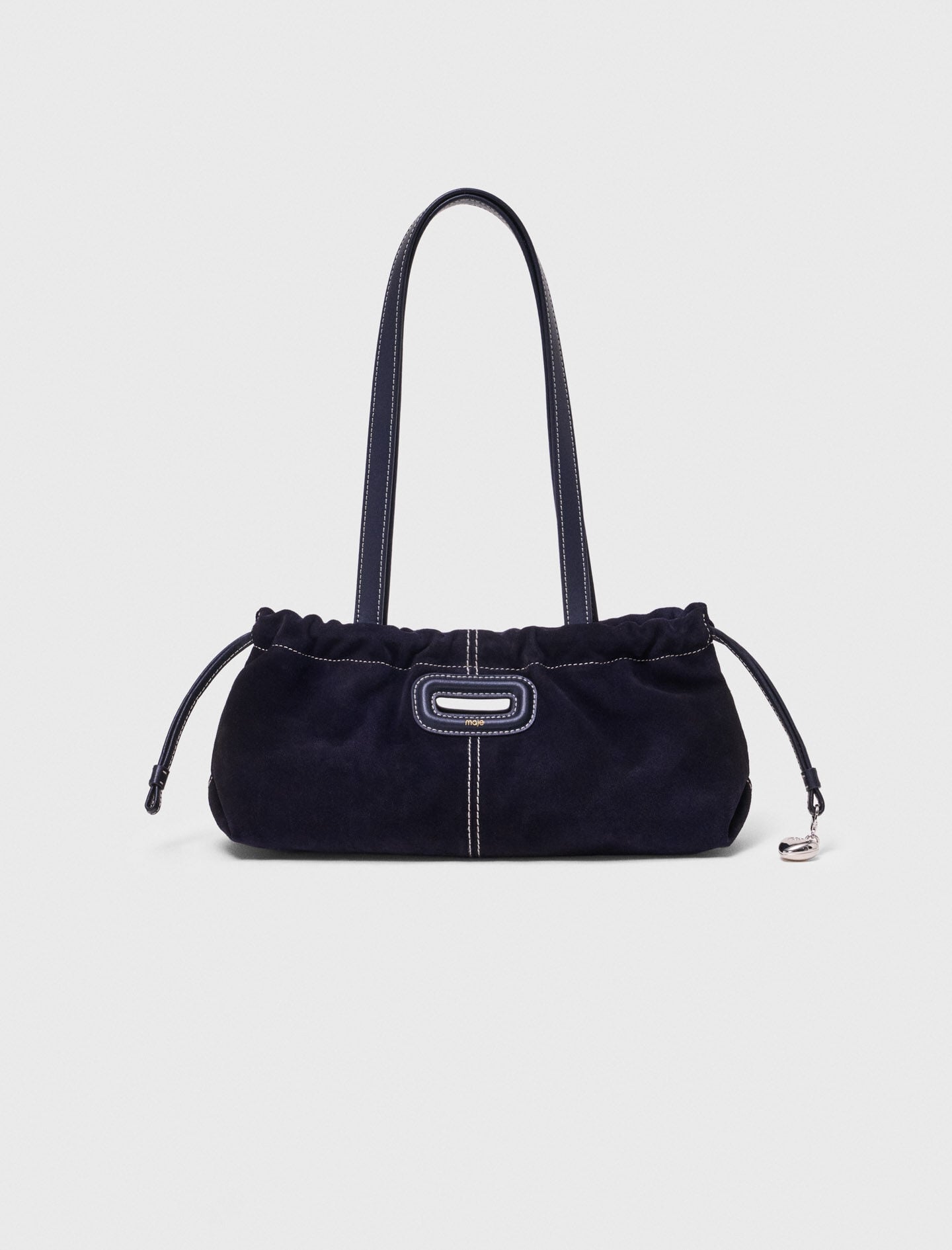 Maje Sale / Topstitched suede Milpli Gazette