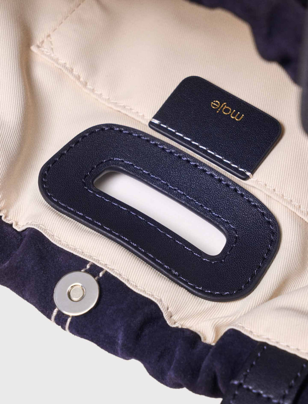 Maje Sale / Topstitched suede Milpli Gazette
