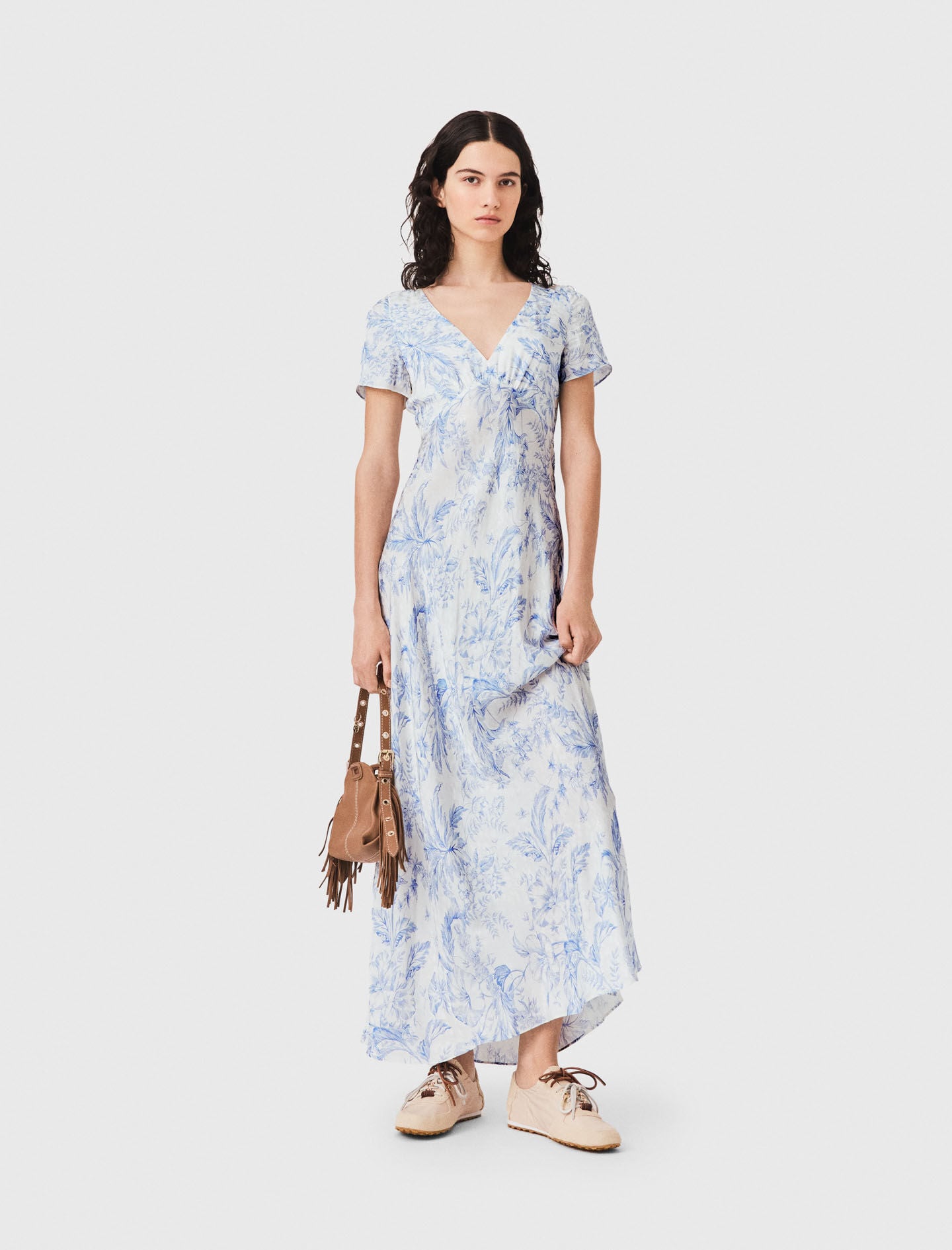 Maje On Sale / Flowing patterned maxi dress