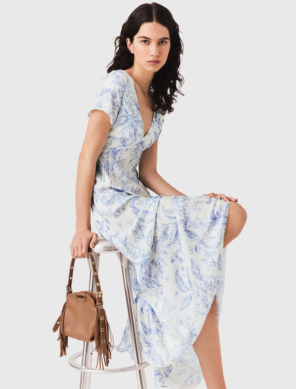 Maje On Sale / Flowing patterned maxi dress