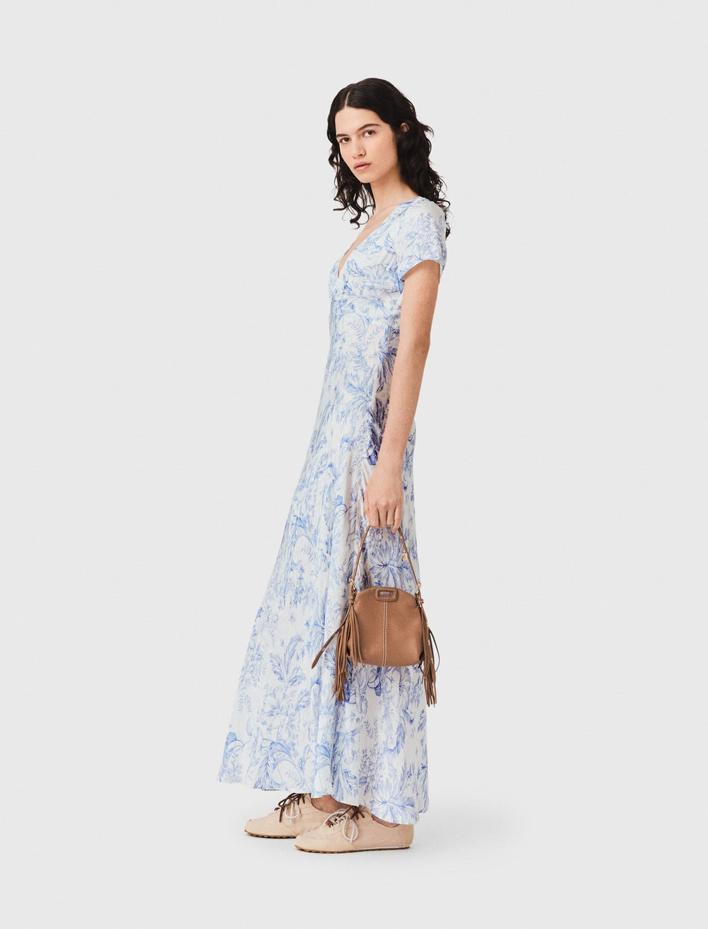 Maje On Sale / Flowing patterned maxi dress
