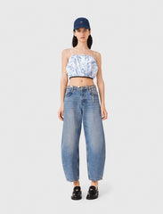 Maje Outlet / Patterned top with straps
