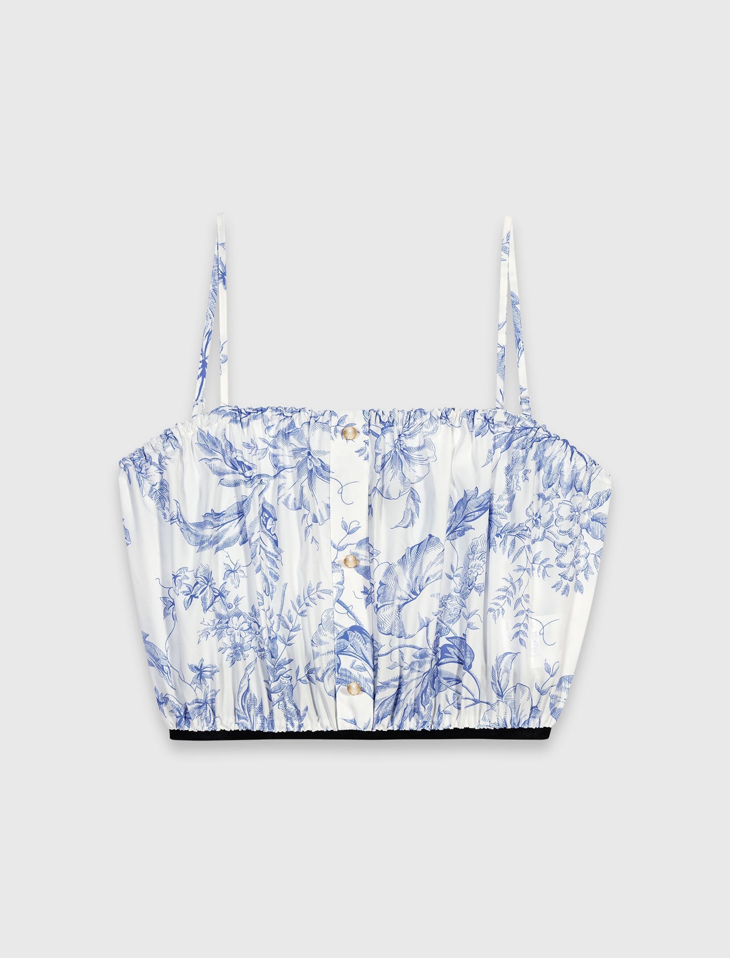 Maje Outlet / Patterned top with straps