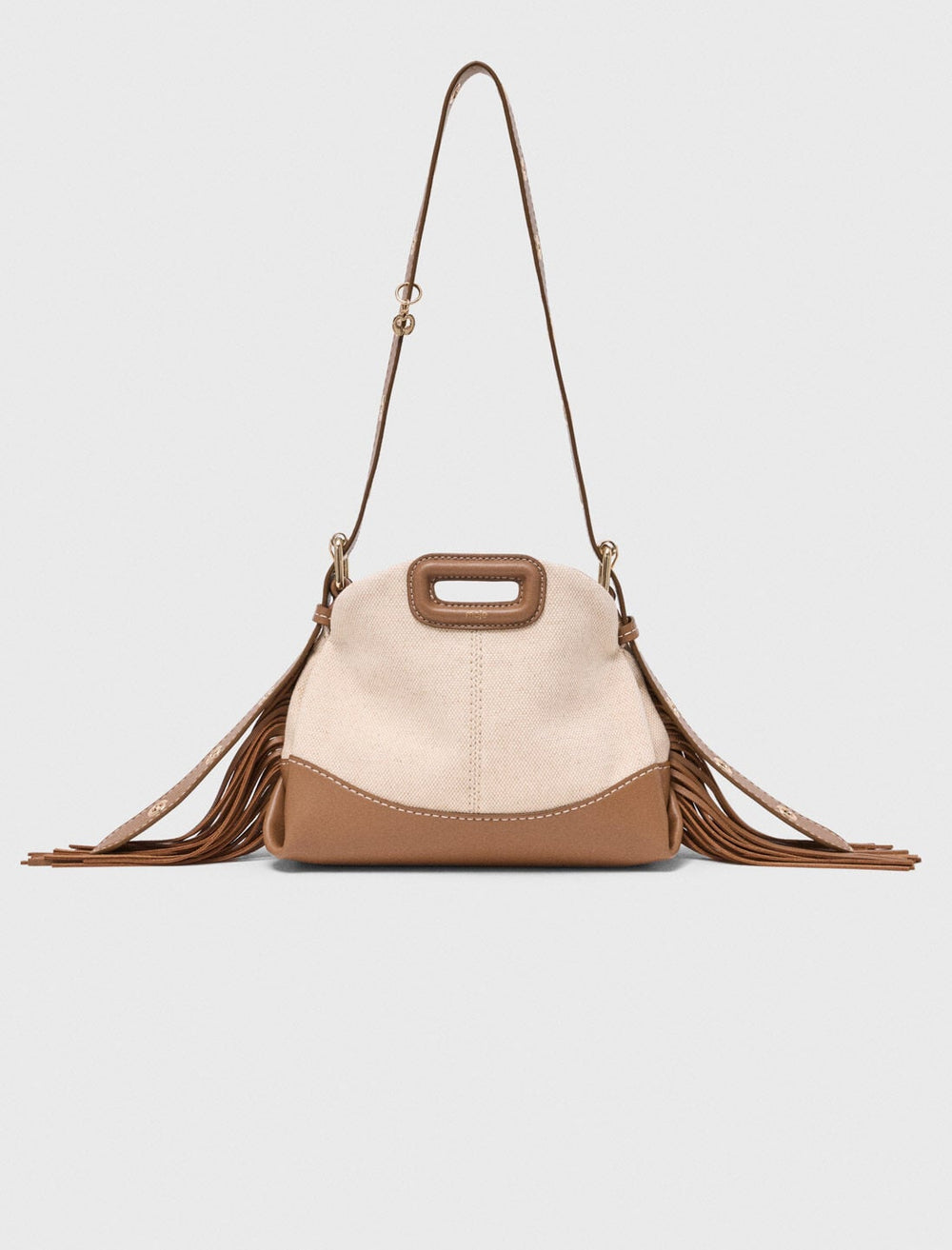 Maje Sale / Canvas and leather Miss M Mini bag