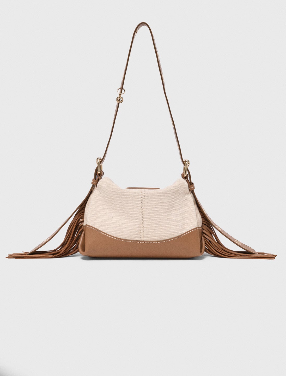 Maje Sale / Canvas and leather Miss M Mini bag