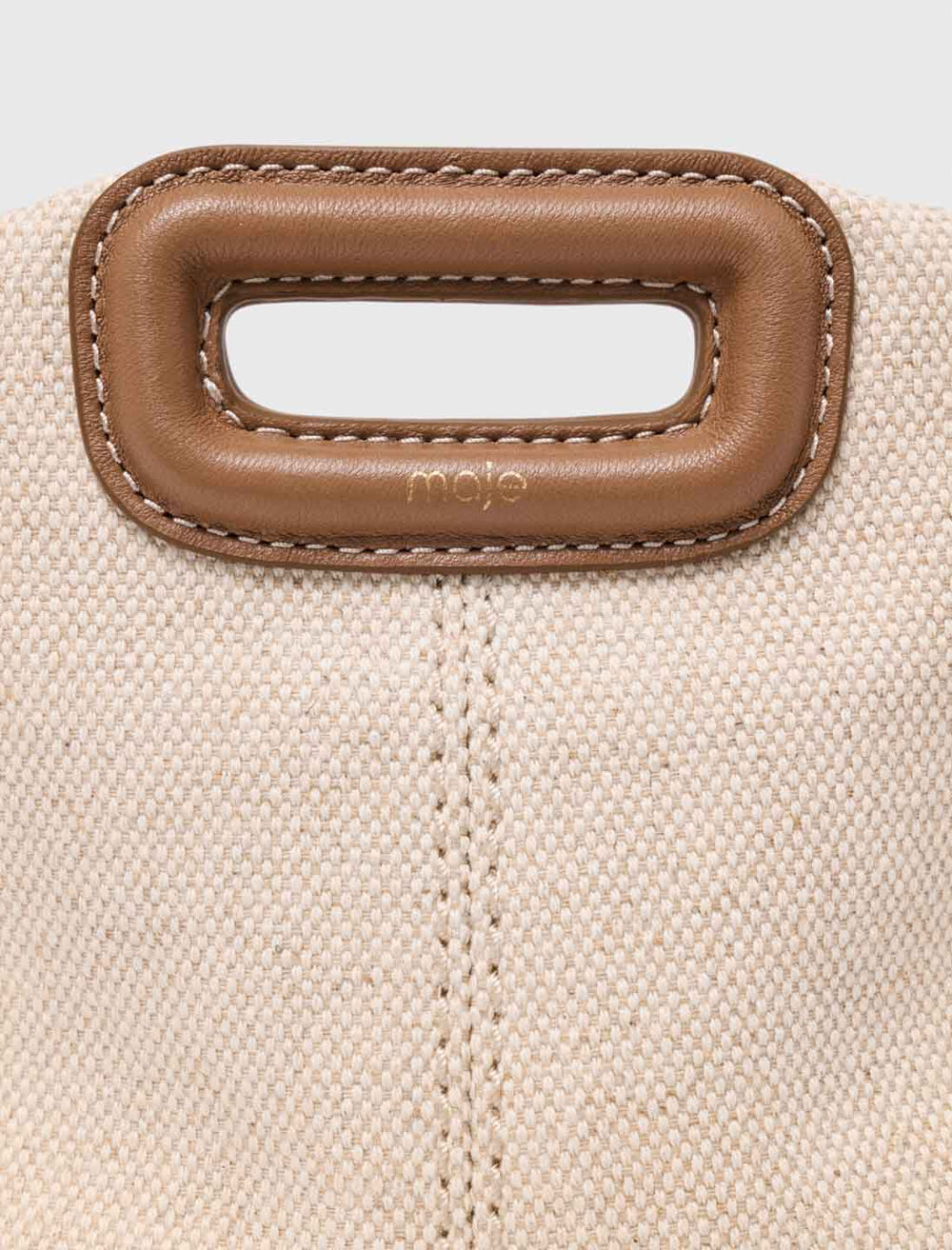 Maje Sale / Canvas and leather Miss M Mini bag