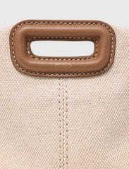 Maje Sale / Canvas and leather Miss M Mini bag