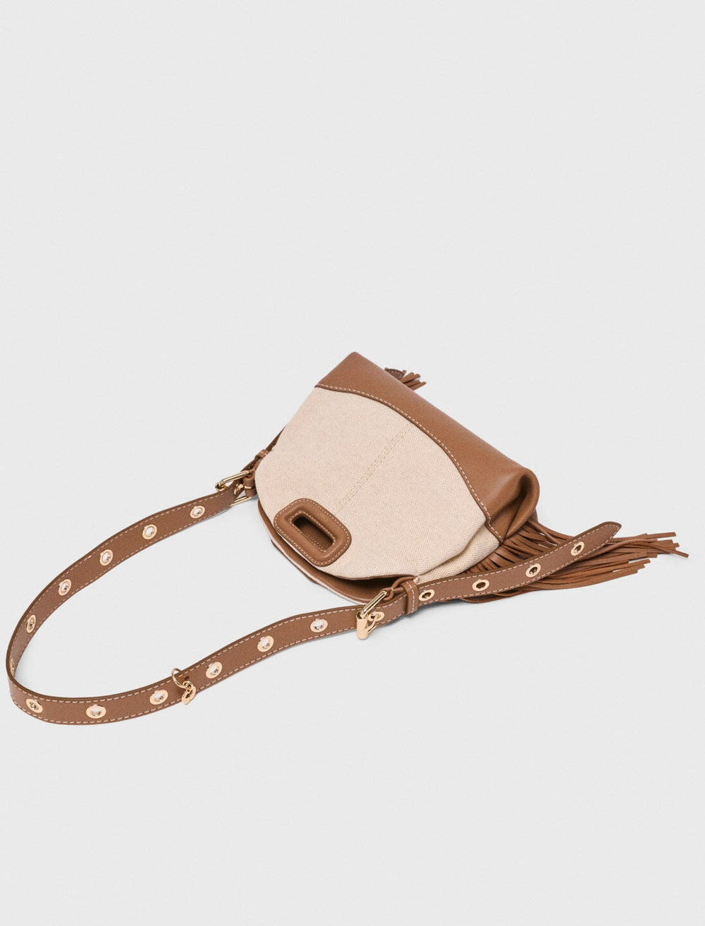 Maje Sale / Canvas and leather Miss M Mini bag