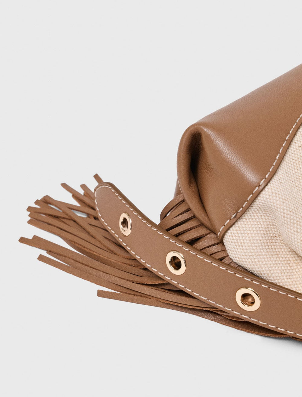 Maje Sale / Canvas and leather Miss M Mini bag