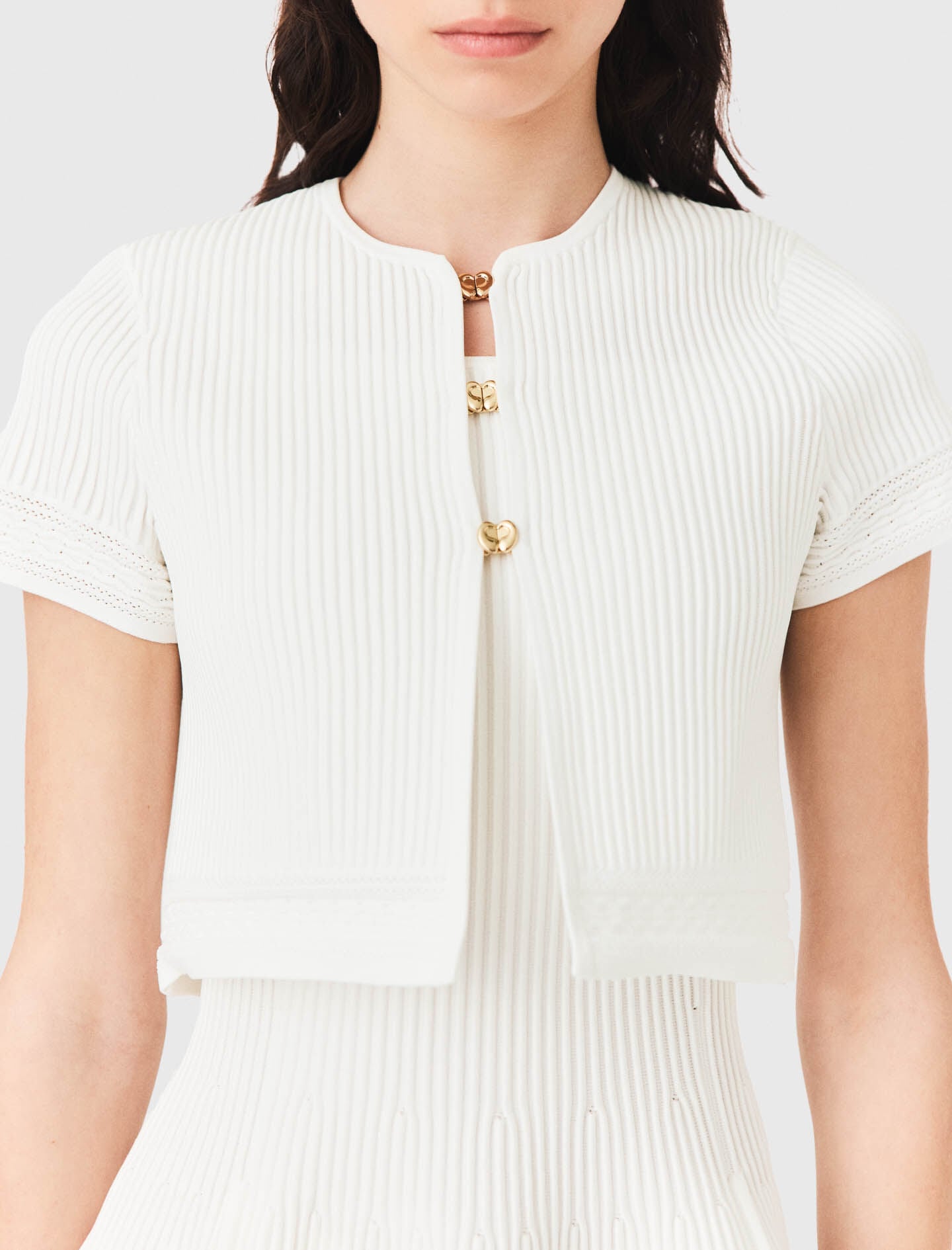 Maje Outlet / Short-sleeved cardigan