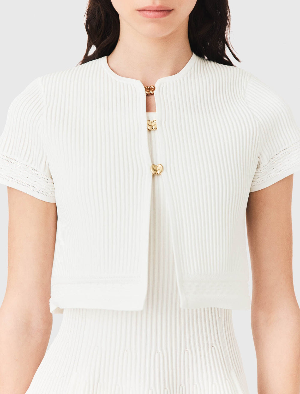Maje Outlet / Short-sleeved cardigan