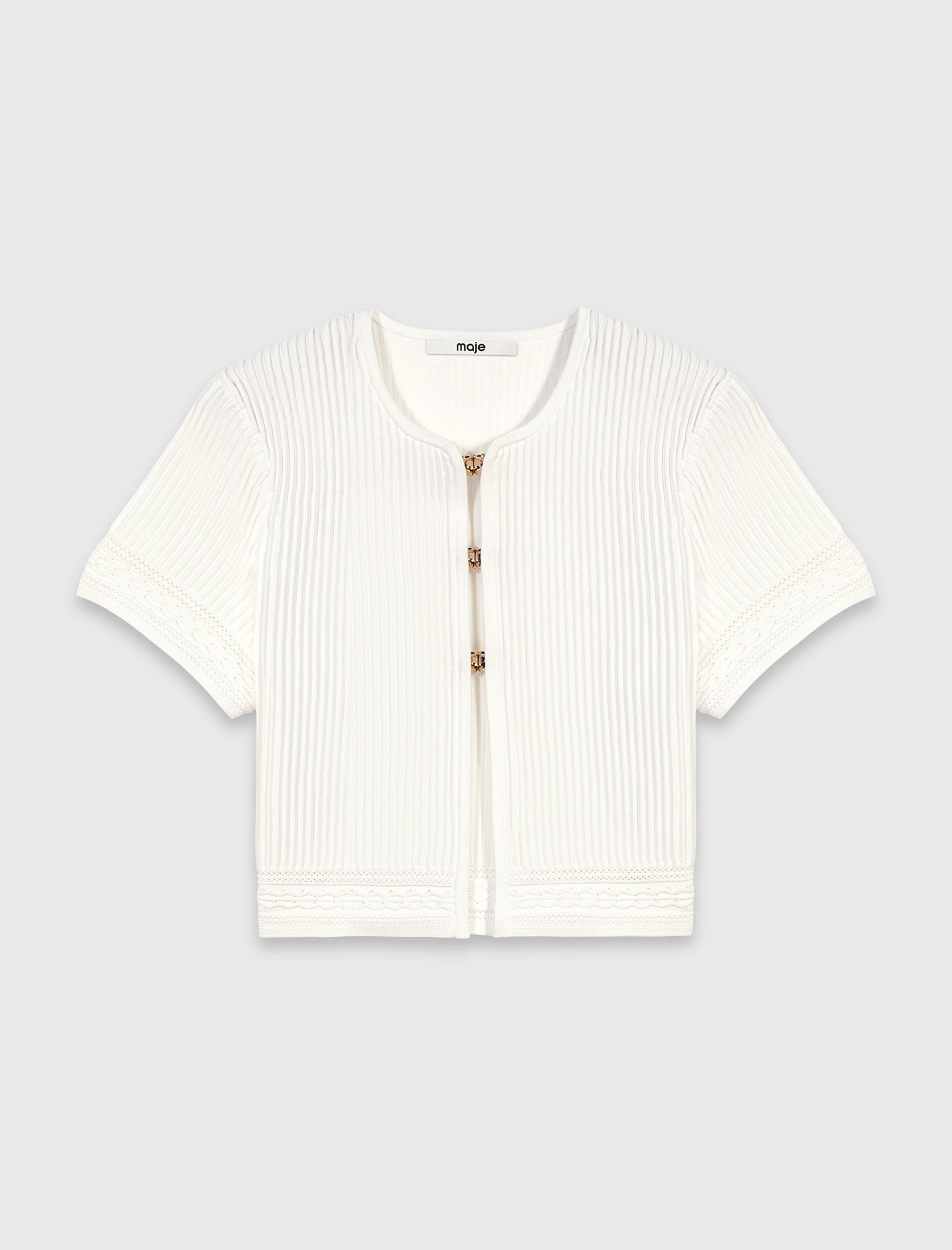 Maje Outlet / Short-sleeved cardigan