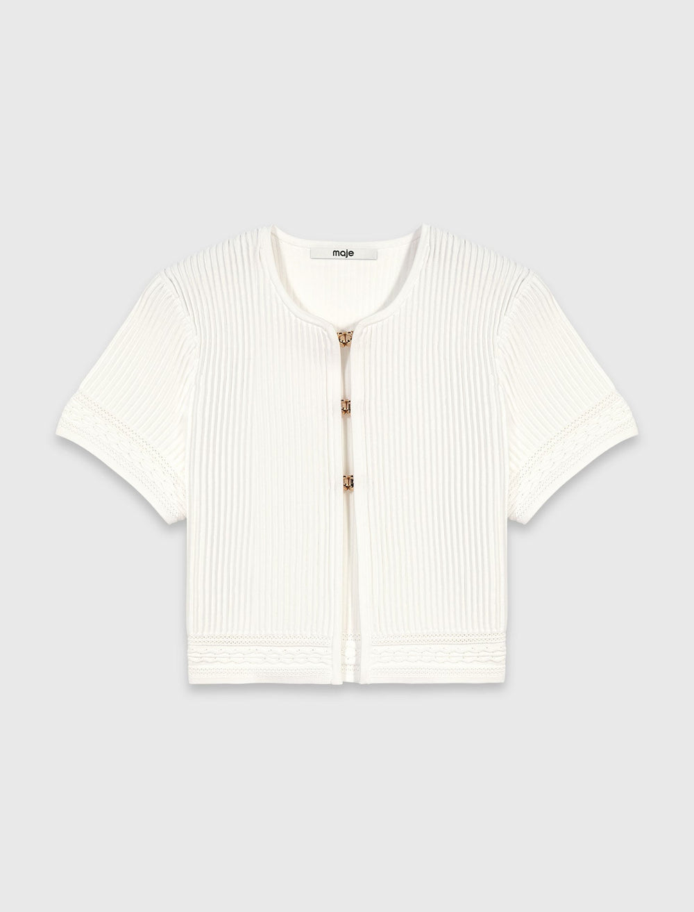 Maje Outlet / Short-sleeved cardigan