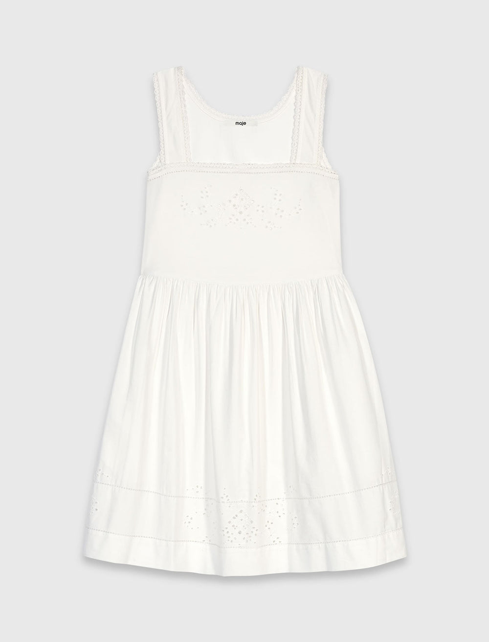 Maje Discount / Short dress with lace trim