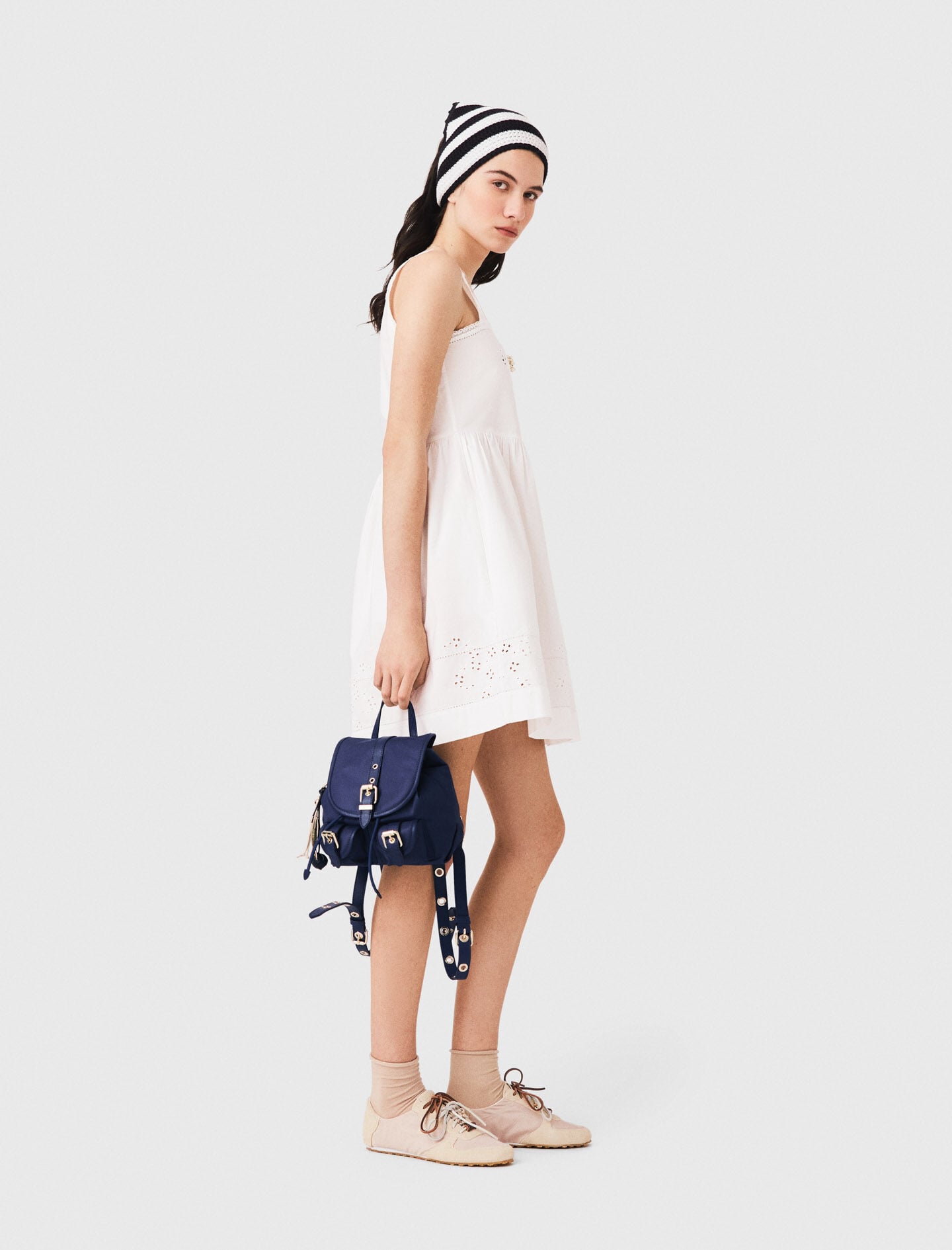 Maje Discount / Short dress with lace trim