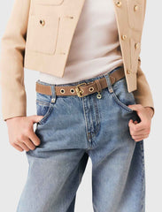 Maje Shop / Leather belt with eyelets