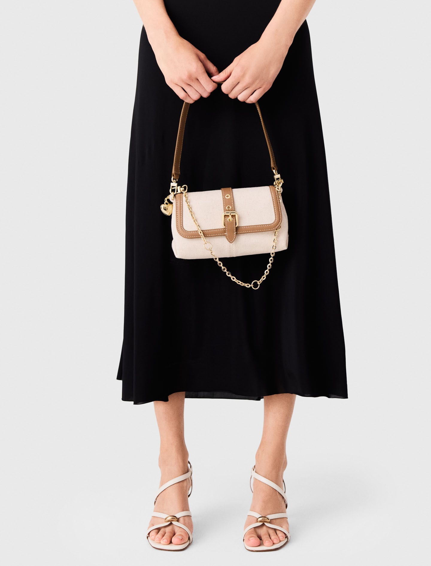 Maje On Sale / Miss M walk canvas & leather mix