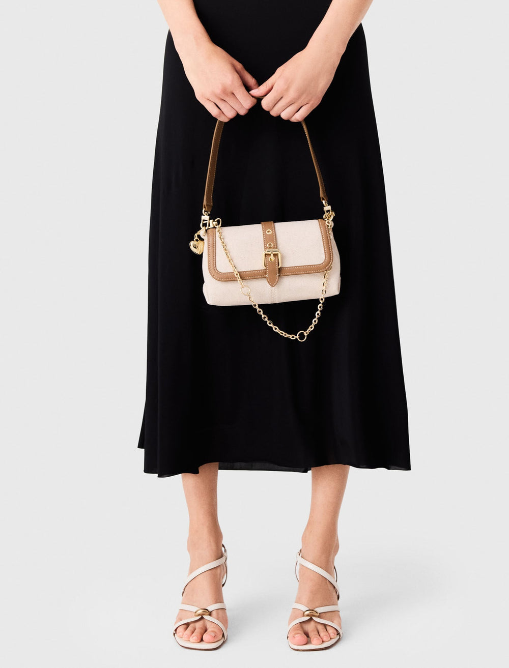 Maje On Sale / Miss M walk canvas & leather mix