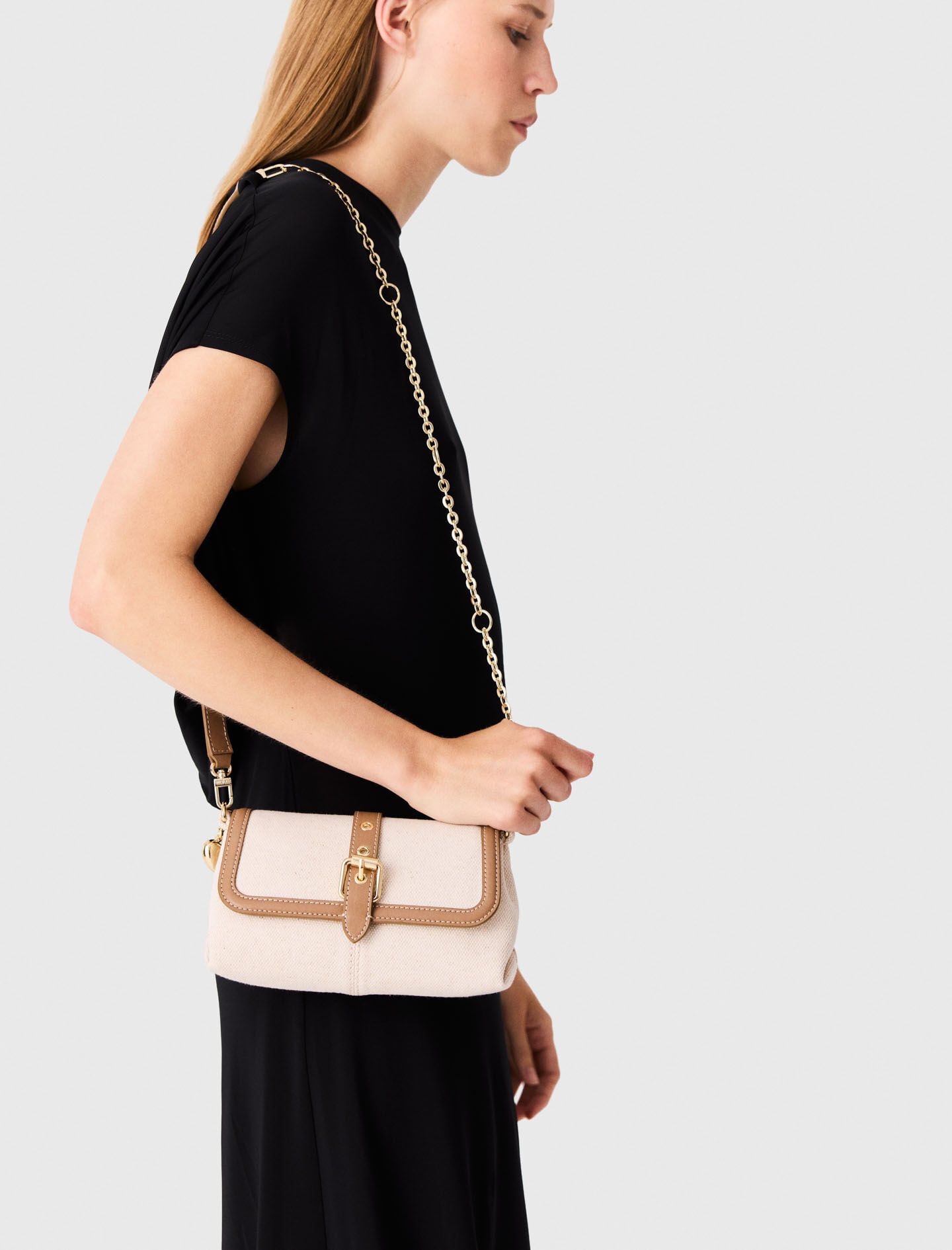 Maje On Sale / Miss M walk canvas & leather mix