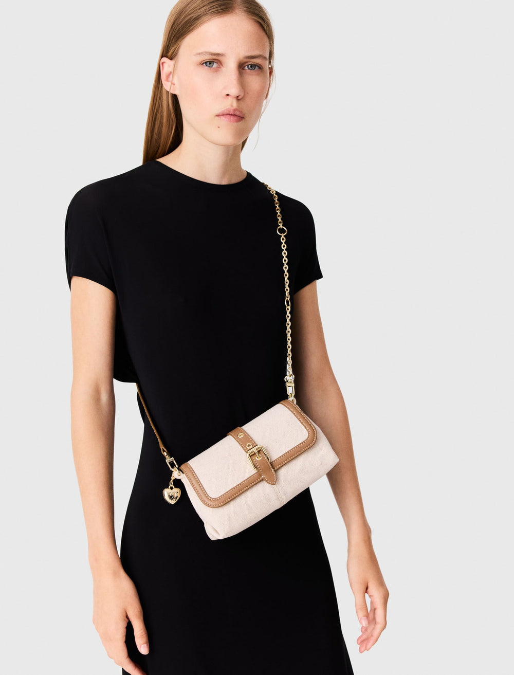 Maje On Sale / Miss M walk canvas & leather mix