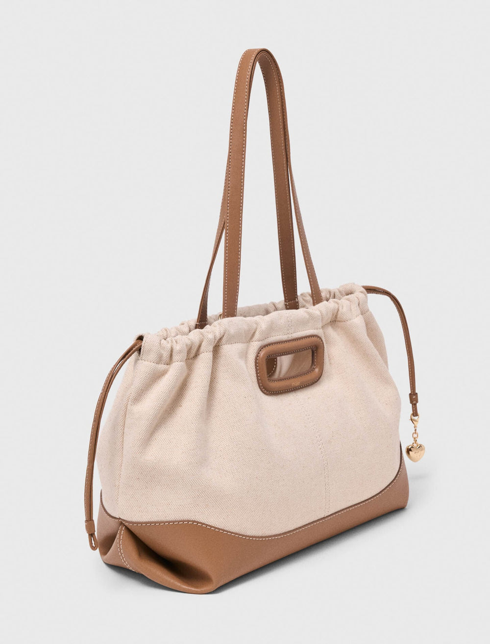 Maje New / Milpli canvas and leather tote bag