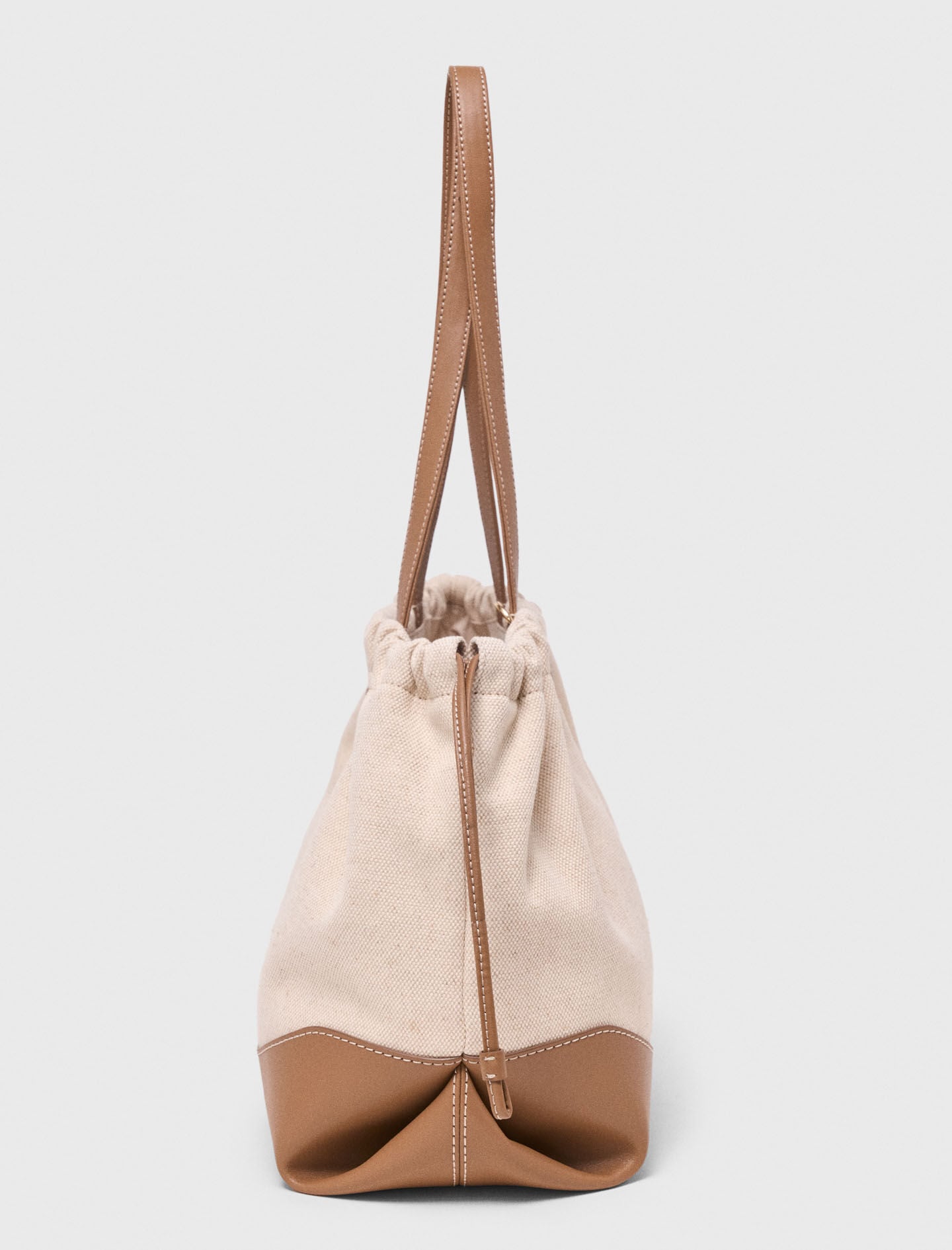 Maje New / Milpli canvas and leather tote bag