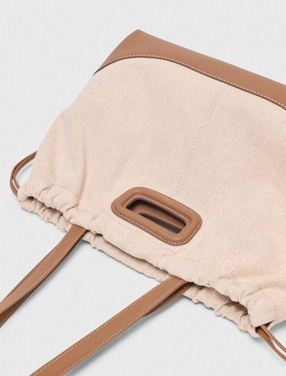 Maje New / Milpli canvas and leather tote bag