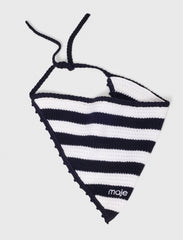 Maje Discount / Striped knit triangle