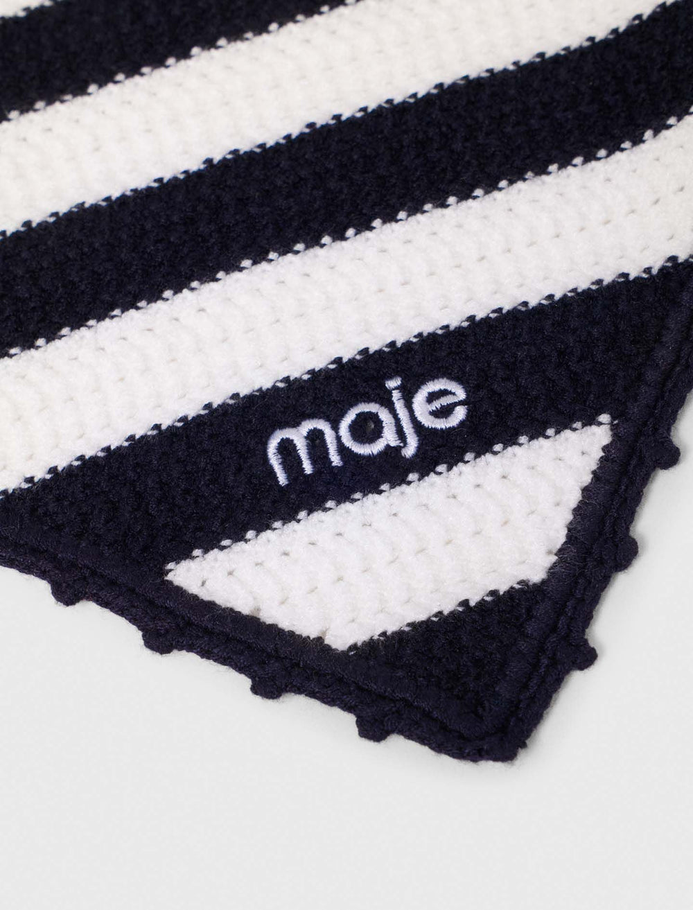 Maje Discount / Striped knit triangle