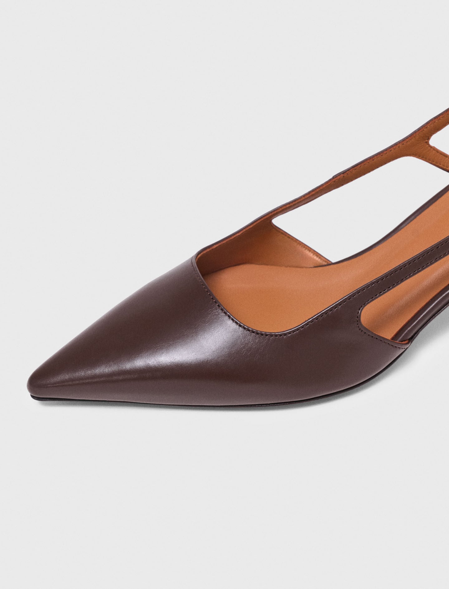 Maje Shop / Leather slingbacks