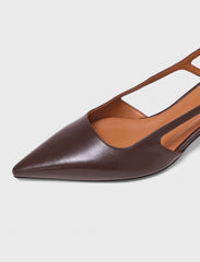 Maje Shop / Leather slingbacks