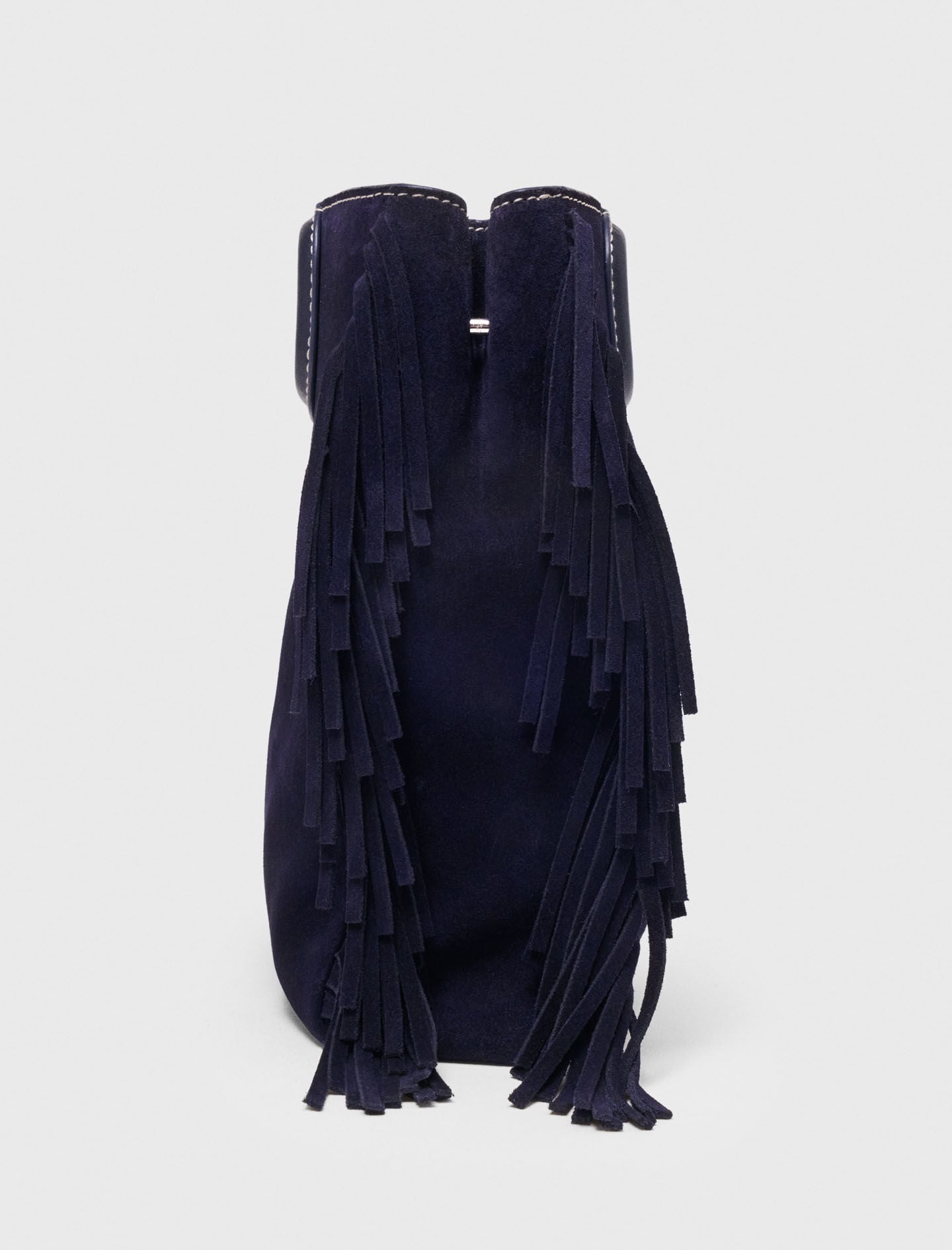 Maje On Sale / Topstitched suede M bag