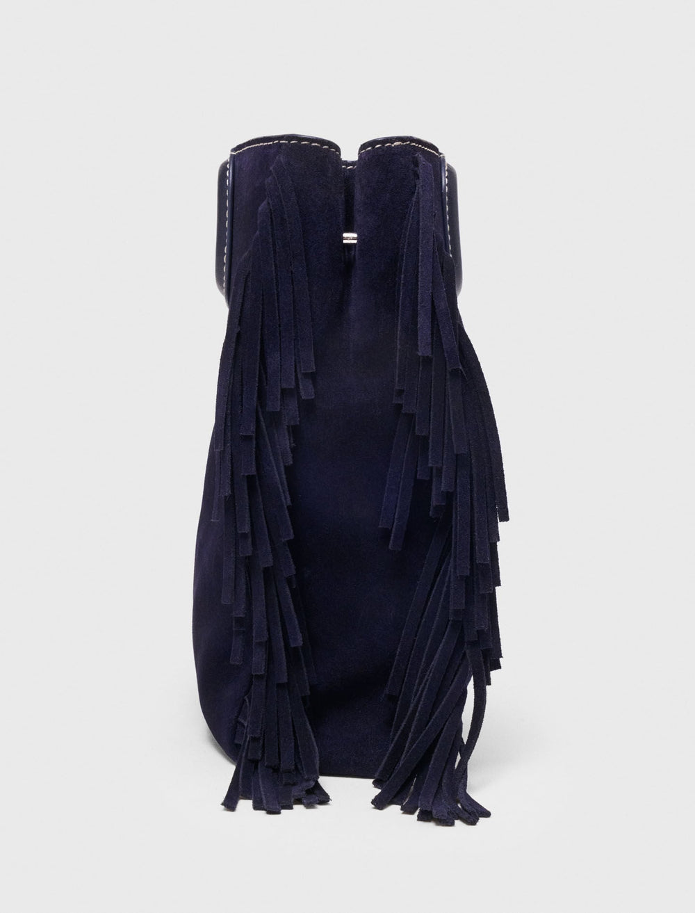 Maje On Sale / Topstitched suede M bag