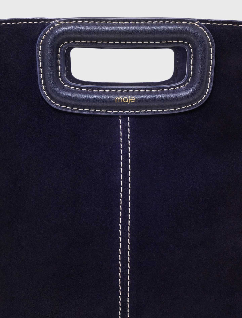 Maje On Sale / Topstitched suede M bag
