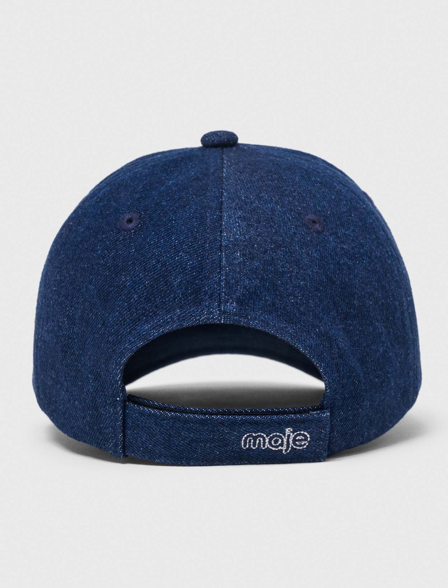 Maje Outlet / Raw denim cap with logo