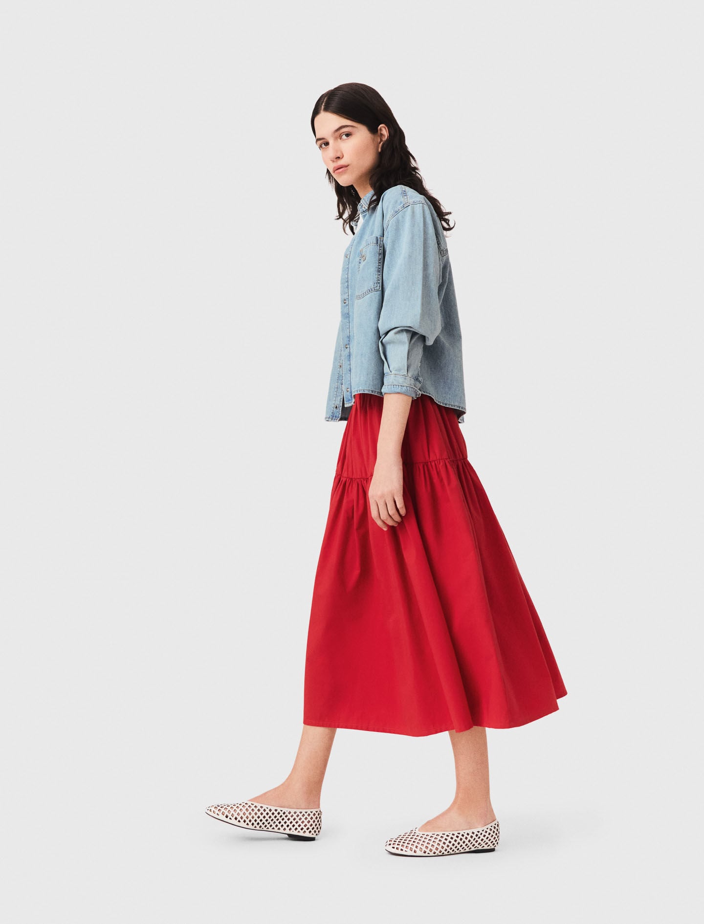 Maje Sale / Long gathered skirt