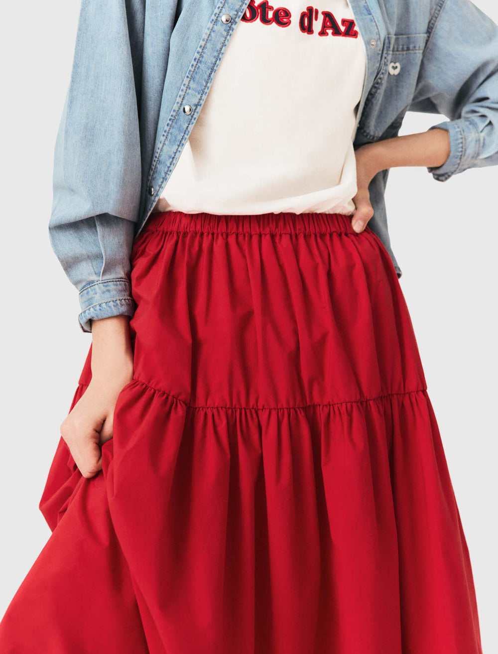 Maje Sale / Long gathered skirt