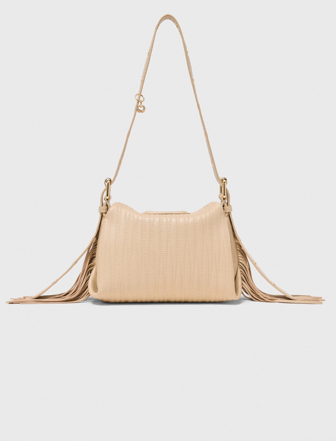 Maje On Sale / Stitched leather mini Miss M bag