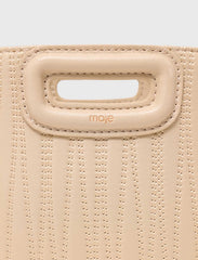 Maje Outlet / Topstitched leather mini M bag