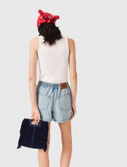 Maje Discount / Floral denim shorts