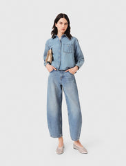 Maje Online / Denim shirt with logo